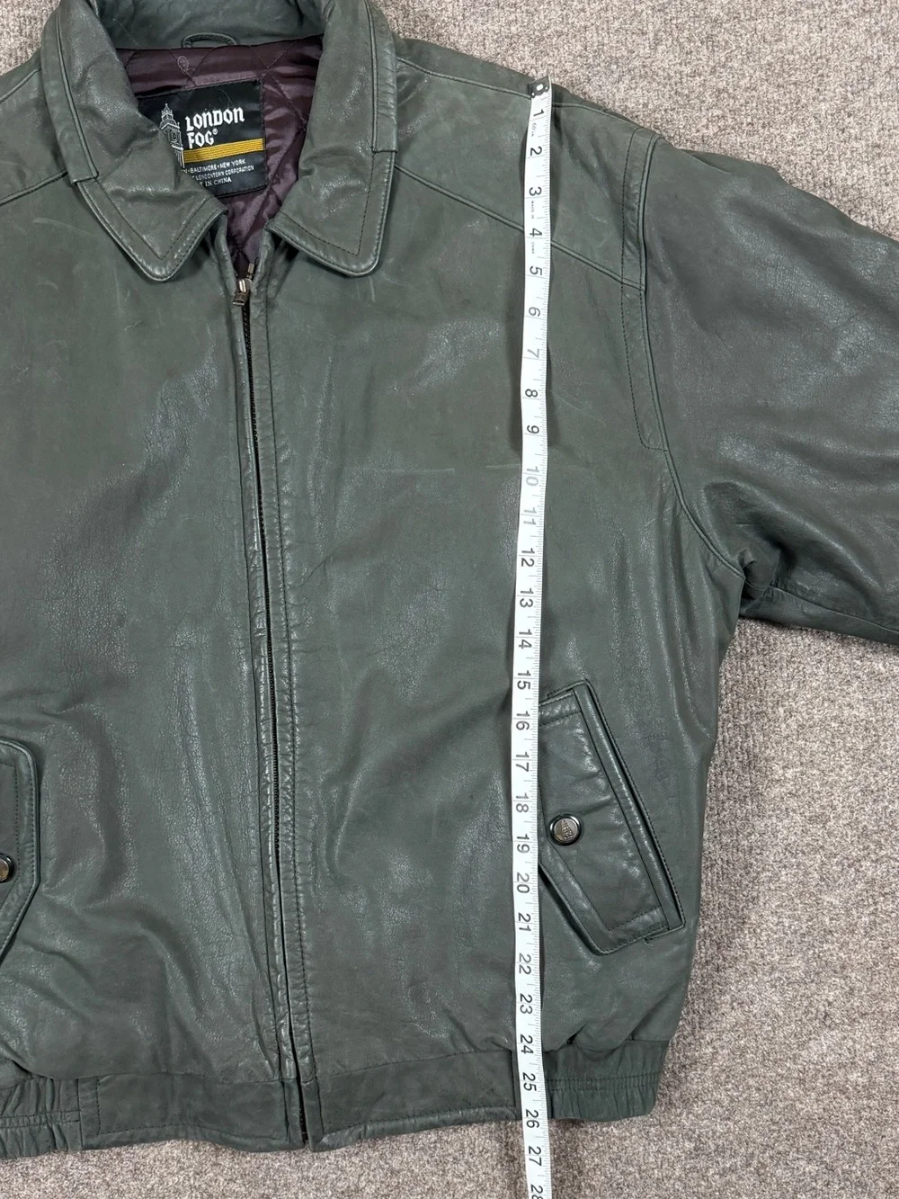 London Fog exterior leather